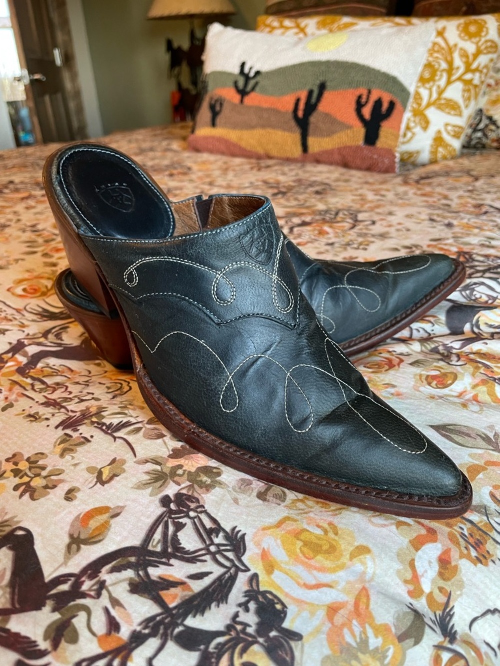 Ariat Leather Western Mule Clogs